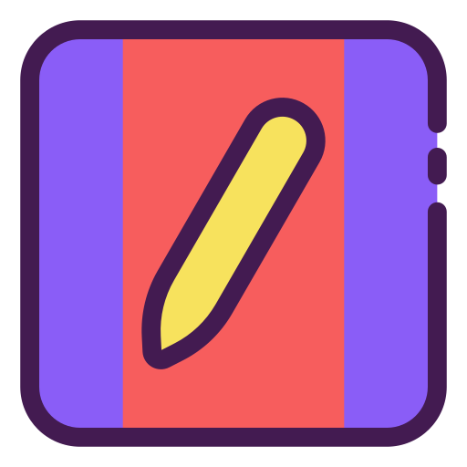 nota Generic Outline Color icono