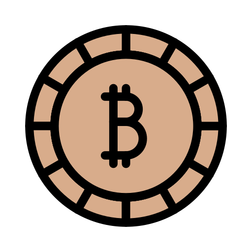 bitcoin Vector Stall Lineal Color icon