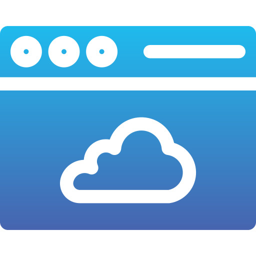 computação em nuvem Generic Flat Gradient Ícone