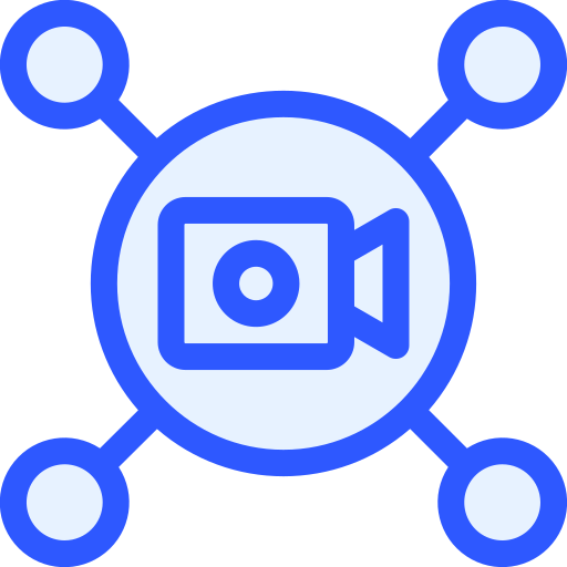 Video advertising Generic Blue icon
