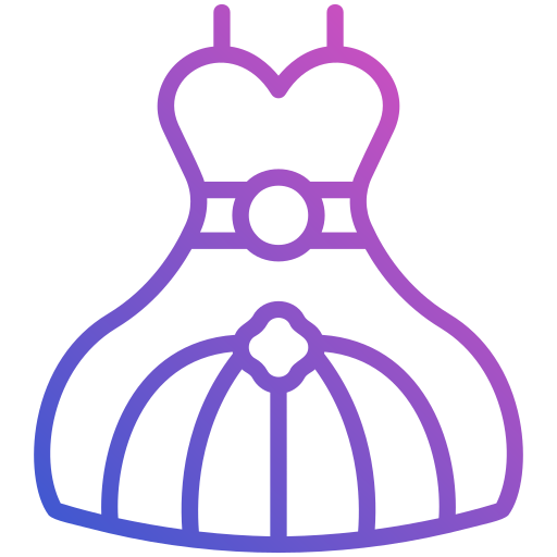 bruid jurk Generic Gradient icoon