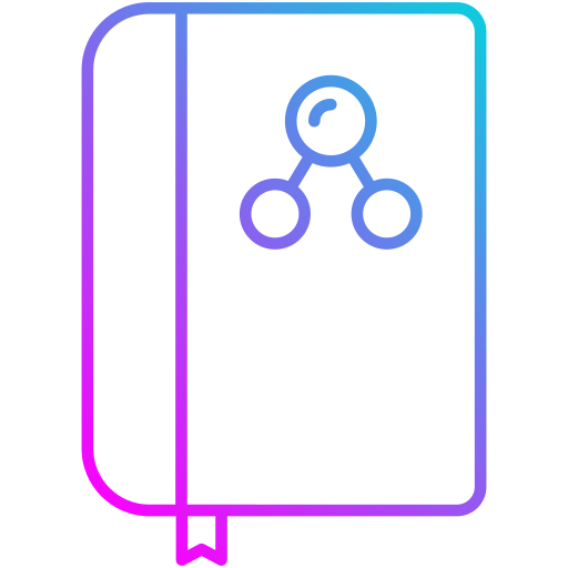 wetenschap boek Generic Gradient icoon