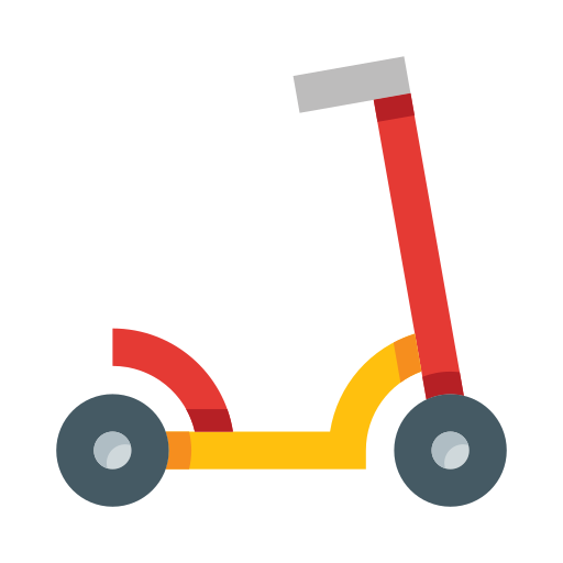 scooter de chute edt.im Lineal color Ícone