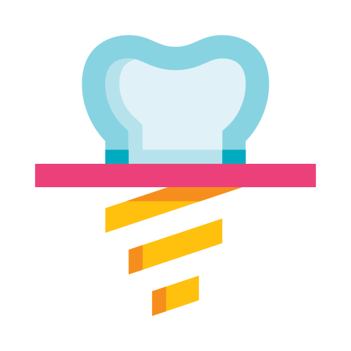 歯科インプラント edt.im Lineal color icon