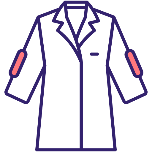 camice da laboratorio Generic Outline Color icona