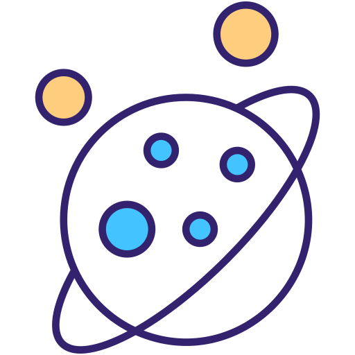 Space Generic Outline Color icon