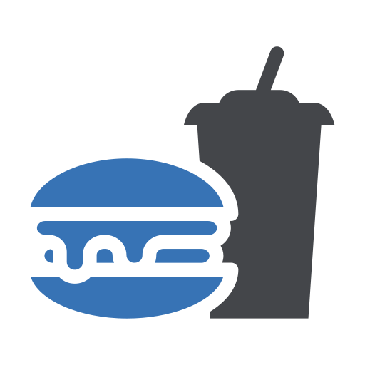 fast food Generic Blue ikona