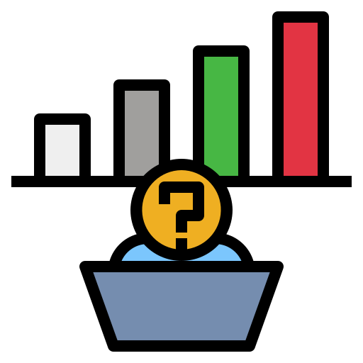 análisis de mercado Generic Outline Color icono