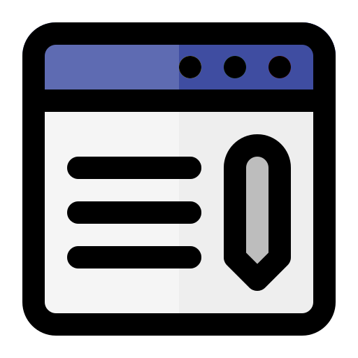 Blog Generic Outline Color icon