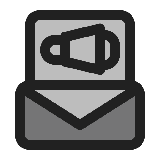 marketing e-mailowy Generic Grey ikona