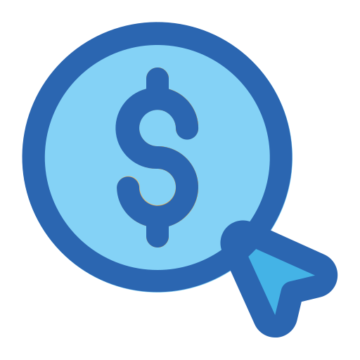 Оплата за клик Generic Blue иконка
