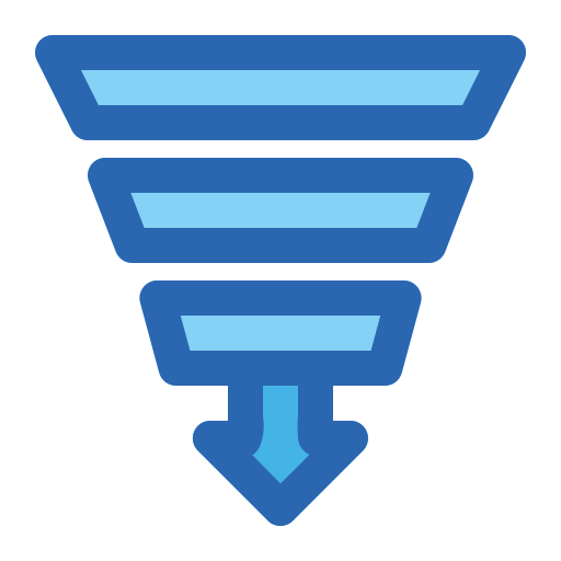 Sales funnel Generic Blue icon