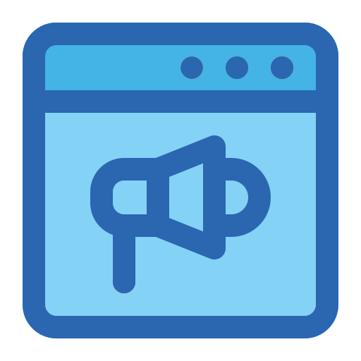 Web promotion Generic Blue icon