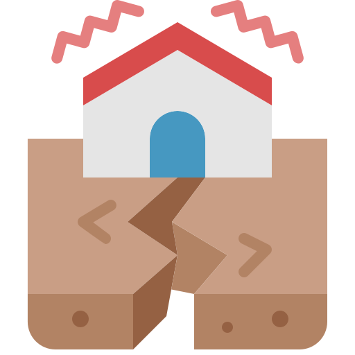 aardbeving Generic Flat icoon