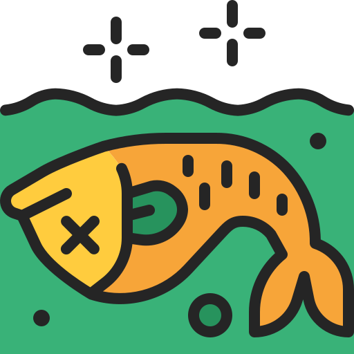 pesce morto Generic Outline Color icona