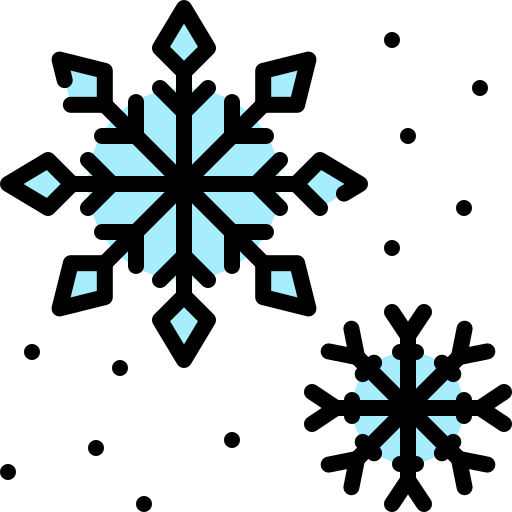 雪の結晶 Generic Outline Color icon