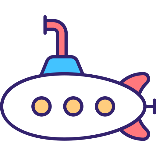 submarino Generic Outline Color icono