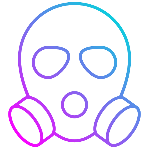 máscara de gas Generic Gradient icono