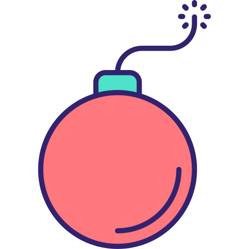 bomba Generic Outline Color icono