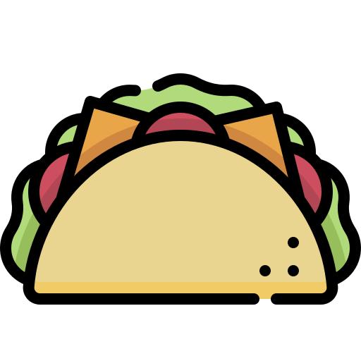 tacos Generic Outline Color icon