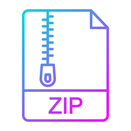 zip-datei Generic Gradient icon
