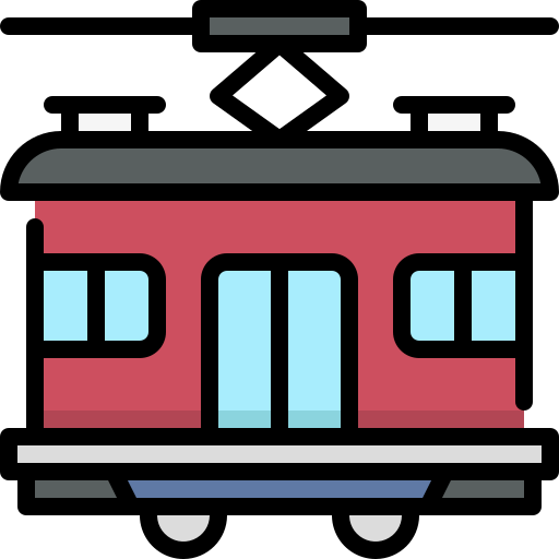 tram Generic Outline Color Icône