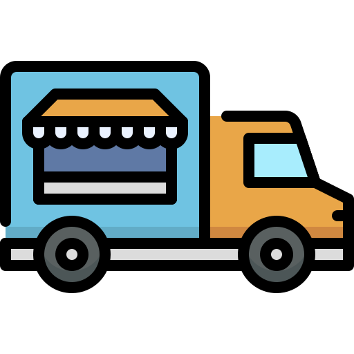 Food truck Generic Outline Color icon