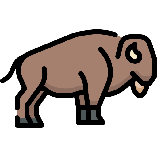 bisonte Generic Outline Color icona