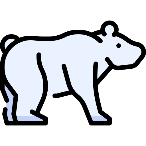 Polar bear Generic Outline Color icon