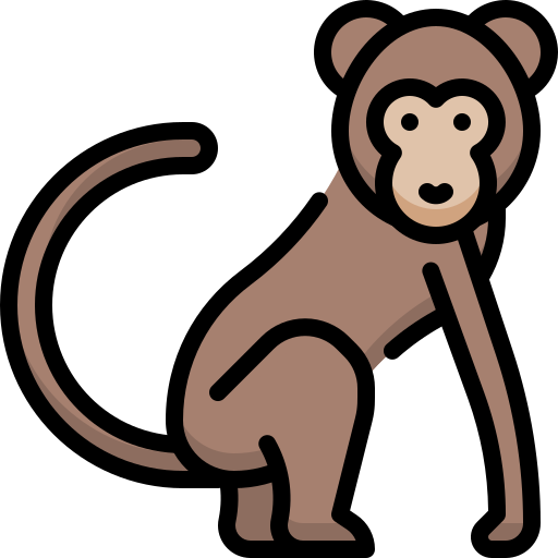 scimmia Generic Outline Color icona