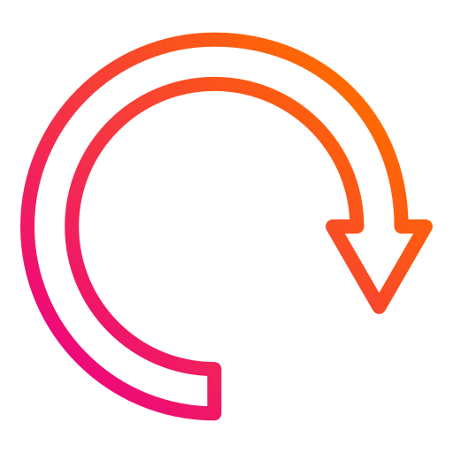 flecha circular Generic Gradient icono