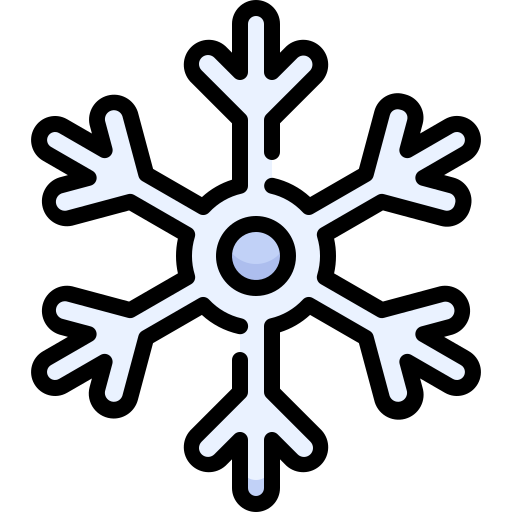 sneeuwvlok Generic Outline Color icoon