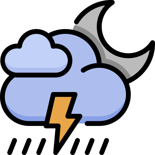 Storm Generic Outline Color icon