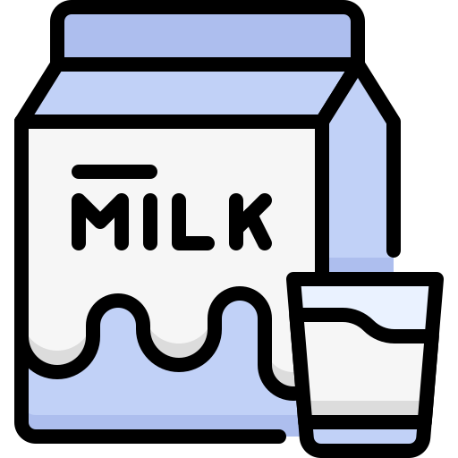 caja de leche Generic Outline Color icono