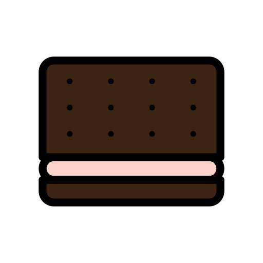 ijs sandwich Generic Outline Color icoon