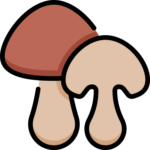 Mushroom Generic Outline Color icon