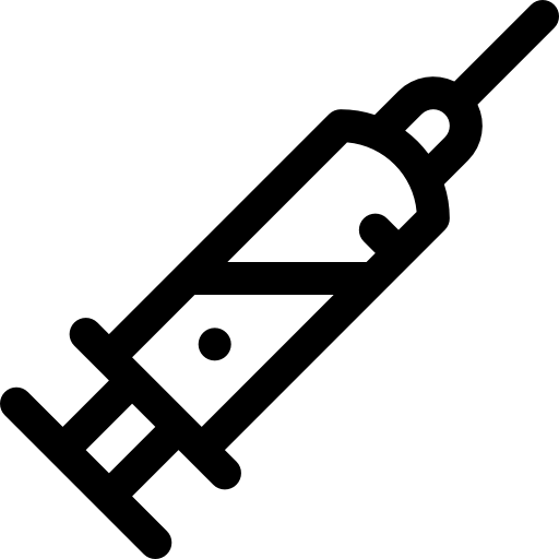 siringa Basic Rounded Lineal icona