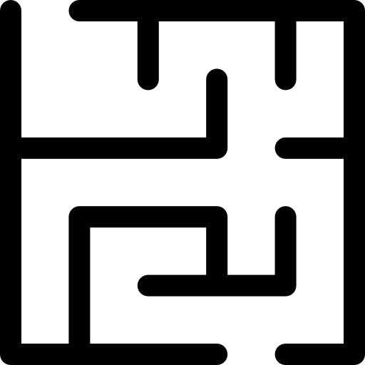 laberinto Basic Rounded Filled icono