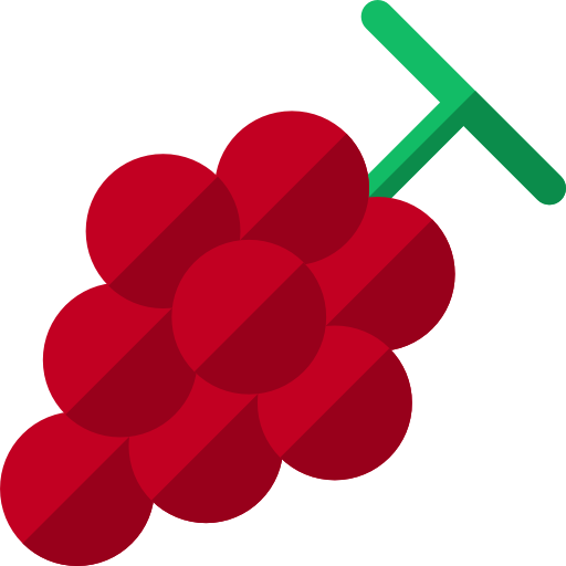 druiven Basic Rounded Flat icoon