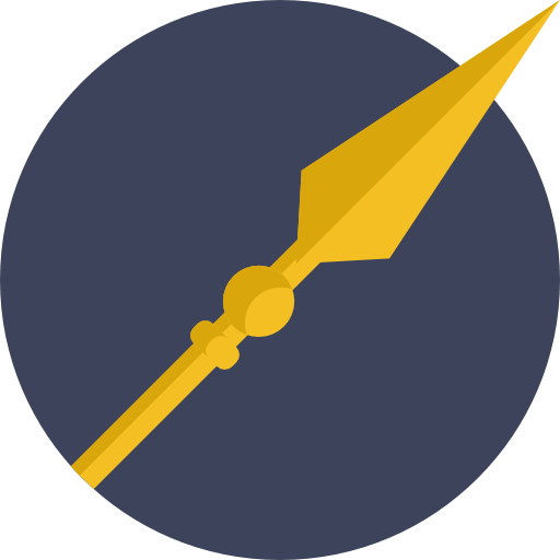 Spear Detailed Flat Circular Flat icon