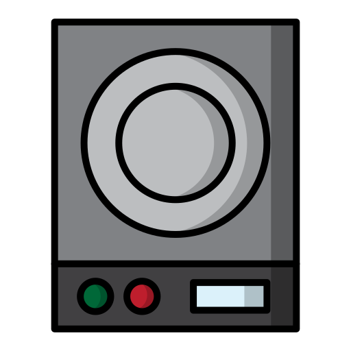 stufa elettrica Generic Outline Color icona