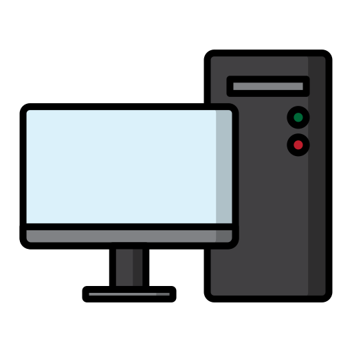 パソコン Generic Outline Color icon