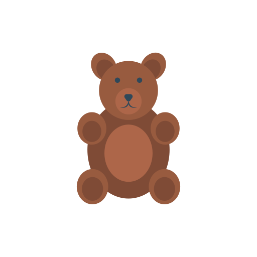 teddybär Dinosoft Flat icon