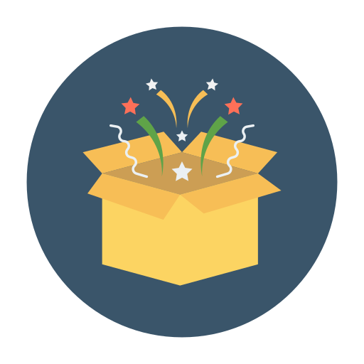 Gift box Dinosoft Circular icon