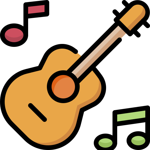 Acoustic guitar Generic Outline Color icon