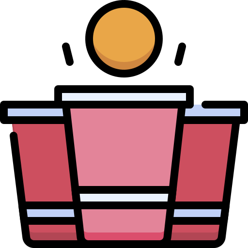 Beer pong Generic Outline Color icon