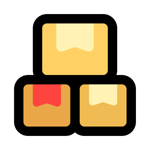 cajas Generic Outline Color icono
