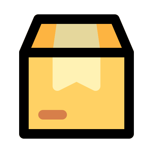 caja de entrega Generic Outline Color icono