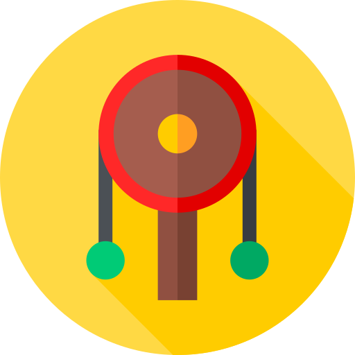 rasseltrommel Flat Circular Flat icon