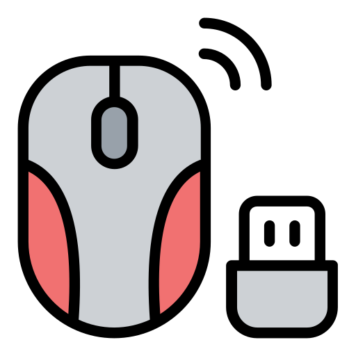 Wireless mouse Generic Outline Color icon